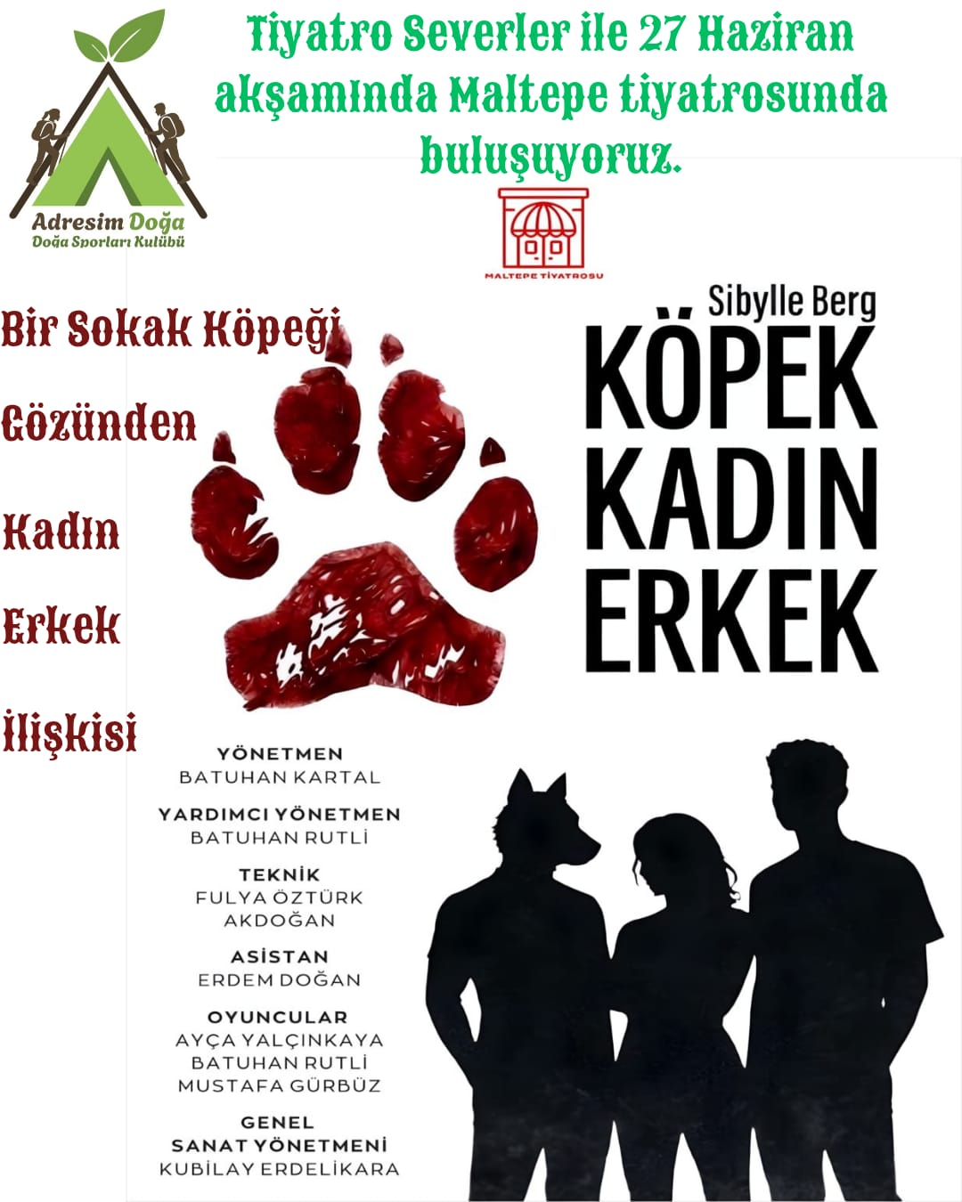 Adresim Doğa Bu Kez Tiyatroda Buluşuyor!